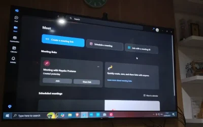 Cara Meeting Dengan Microsoft Team di TV Nayaka Room